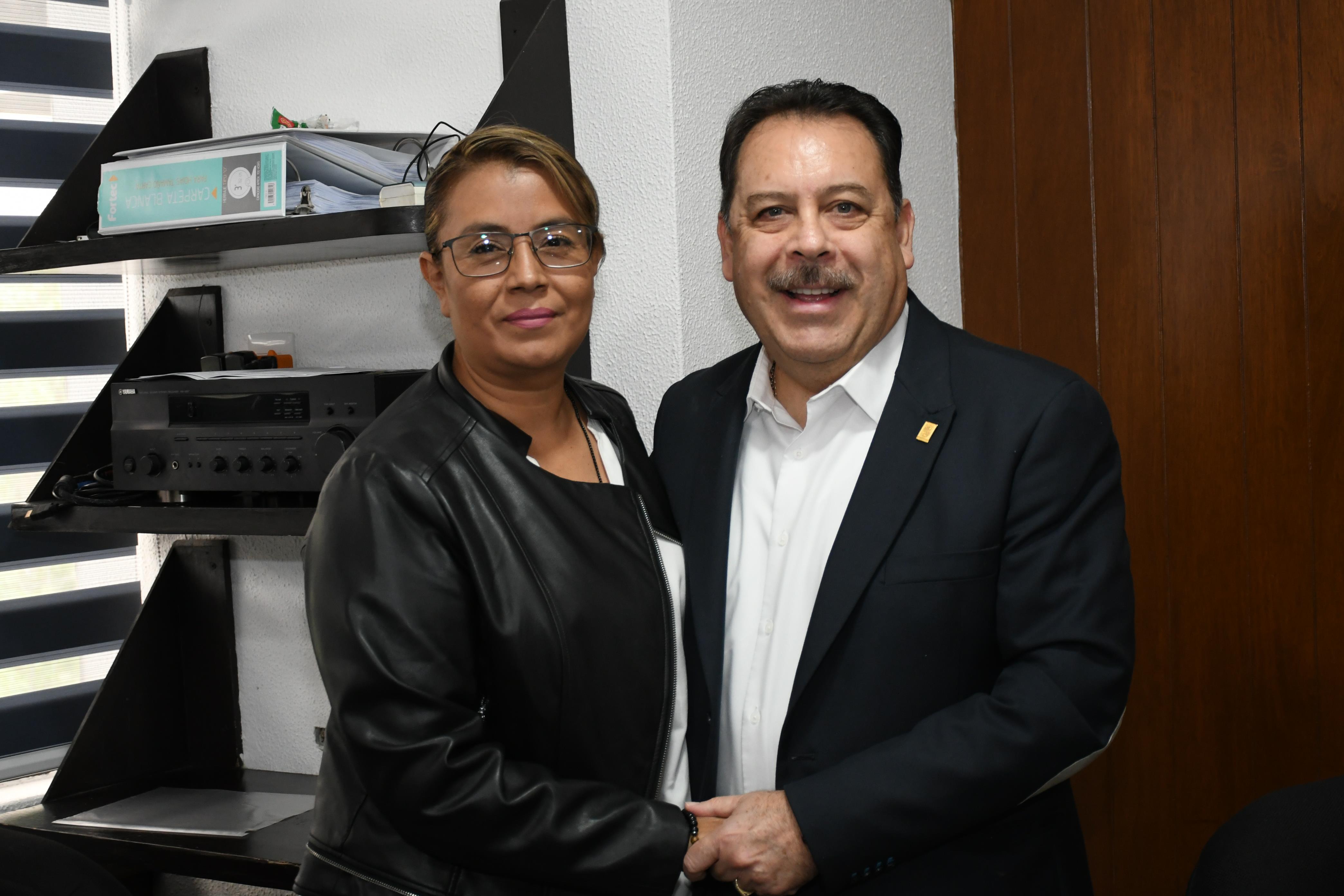 Visita compañeros de la Sección XXIX, San Luis Potosí